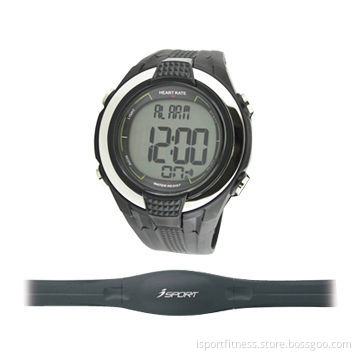 Pulse rate monitor watch with chest belt